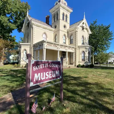 An image of the building that houses the Fayette County Historical Museum
