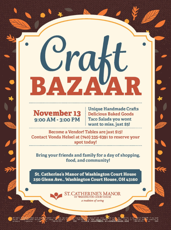 Craft BAZAAR at St. Catherine's Manor